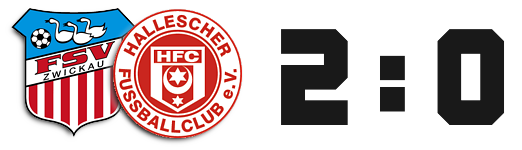 FSV Zwickau - Hallescher FC 2 : 0 FSV Zwickau - Hallescher FC 2 : 0